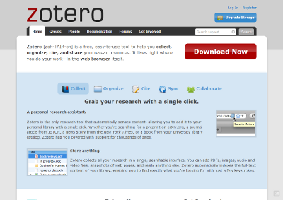 Screenshot Zotero