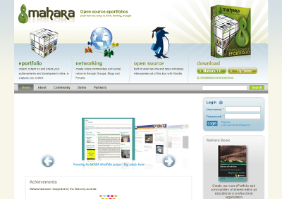 Screenshot Mahara